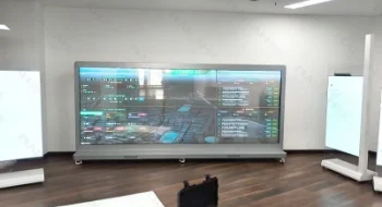 OLED透明屏2×3整机视频墙：打造展厅视觉新地标